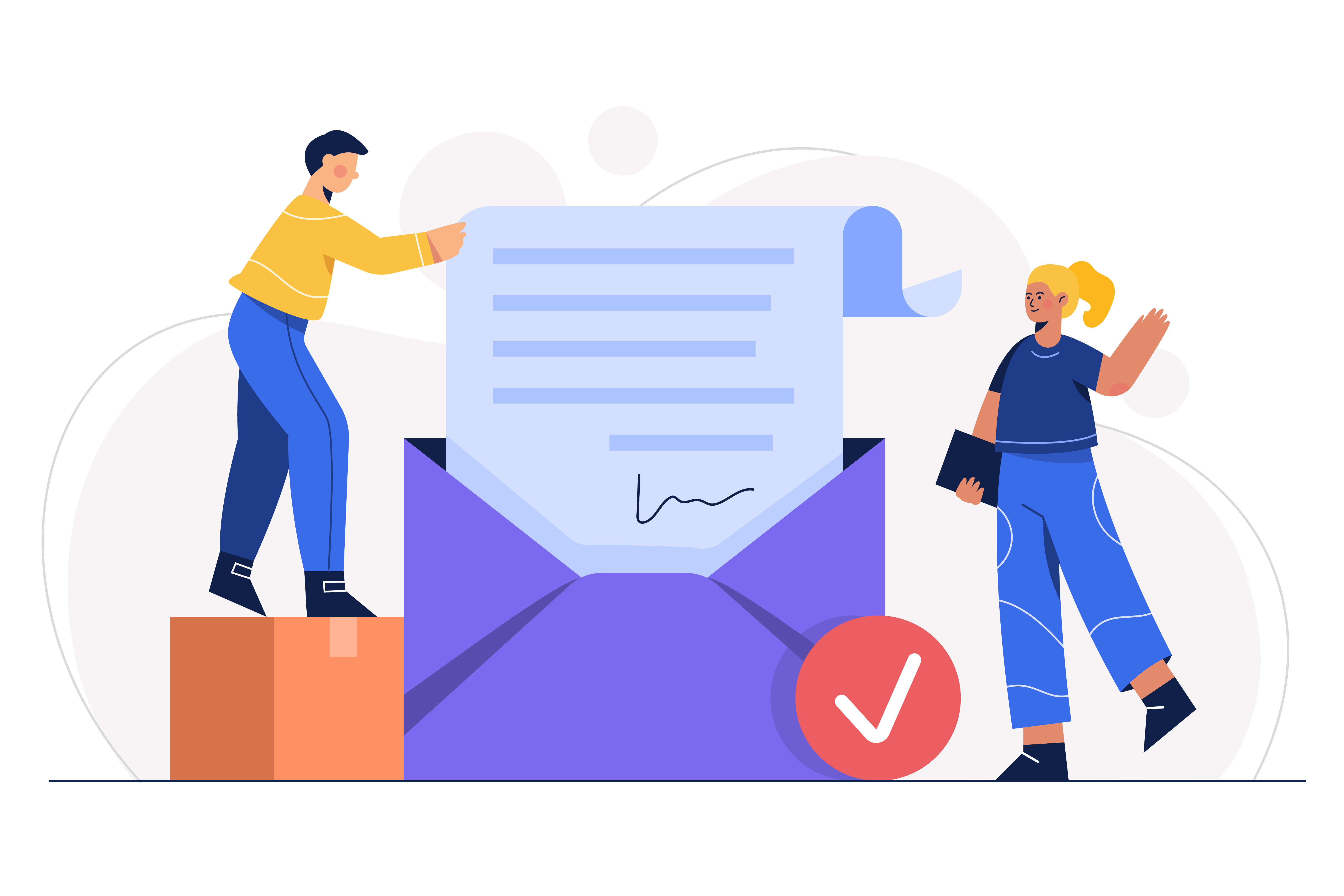 email illustration vector art